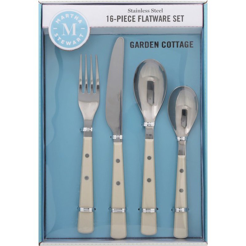 Martha Stewart 16-Piece Garden Cottage Flatware Set