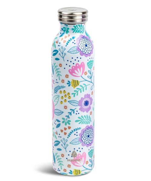 Manna 2 pk 20 oz Retro Bottle Blue Daisy Floral – Manna Hydration