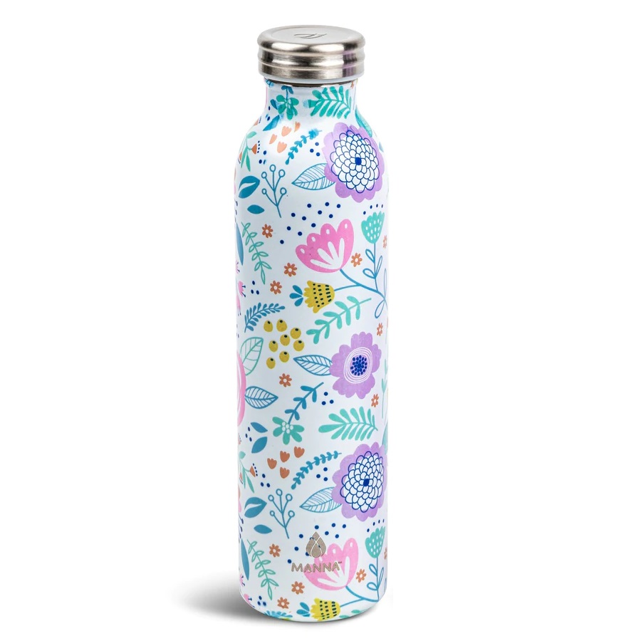 Manna�„� 20 oz. Retro Stainless Steel Water Bottle - Water Bottles with  Logo - Q980111 QI